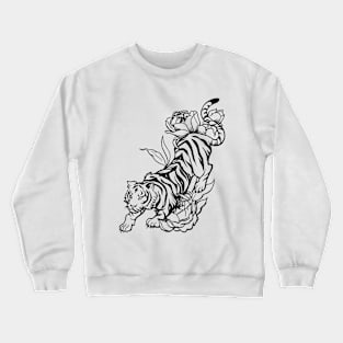 Tiger drawing Black ink! Crewneck Sweatshirt